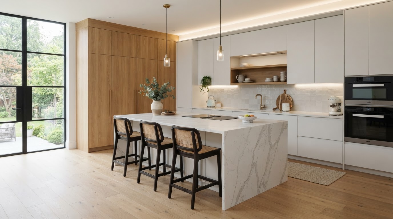 Modern Antrasit Mutfak 300 cm - Antrasit Mat ölçüye özel mutfak dolabı